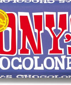 Barra de chocolate y pretzel oscuro | Tony's Chocolonely | Leche Oscura 42% Pretzel Toffee | Peso total 180 gramos