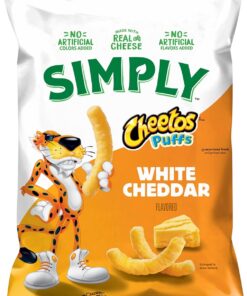 Cheetos Cheese Snacks, Simply White Cheddar Puffs, 8 oz