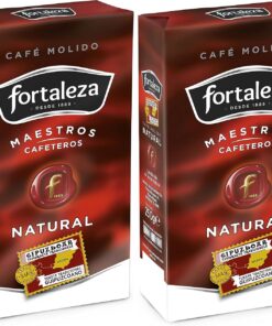 Café Fortaleza Café Molido Natural Tueste Guipuzcoano - 250 gr (Paquete de 2)