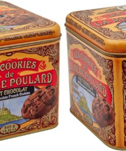 La Mère Poulard, galletas tipo cookies de mantequilla y chocolate - Lata de 400g (Paquete de 2)