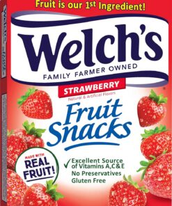 Welch's Strawberry Fruit Snacks (1 box of 10 pouches)