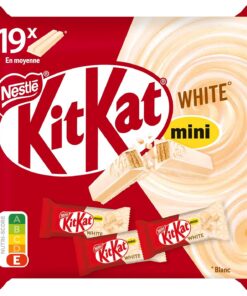 KitKat - Mini barras con revestimiento blanco, 252,7 g
