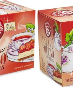 Pompadour | Infusión de Tarta de Queso con Fresas | Delicioso Sabor a Tarta de Queso con Fresas | Sin Calorías | Sin Teína | 18 Bolsitas de 2,25 Gr (Paquete de 2)