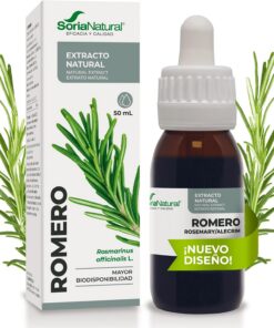 Soria Natural Extracto de Romero – Ayuda a Mejorar la digestión - Propiedades que Contribuyen a Mejorar Trastornos Digestivos – Ayuda a la Salud Digestiva - Botella con 50ml