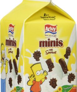 Arluy Galletas Minis Simpsons Chocolate - Paquete de 12 x 135 gr - Total: 1620 gr
