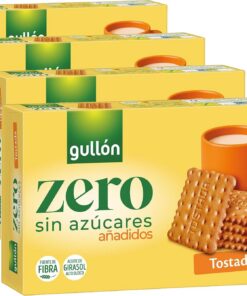 Galletas Tostada Gullón Zero Sin Azúcares Añadidos (Paquete de 4)
