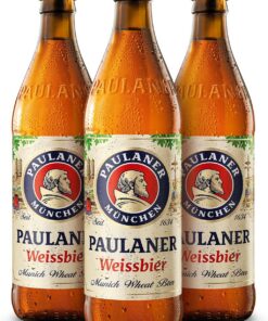 Paulaner Hefe Weissbier Cerveza Trigo Alemana Pack Botella, 20 x 50cl