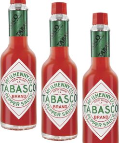 Tabasco - Rojo Original, Salsa Picante Sabor Medio Fuerte, Elaborada con Chiles Rojos, Óptimo para Condimentar y Cocinar, 60 ml (Paquete de 3)