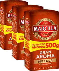 Marcilla Café Molido Mezcla 500 g (Paquete de 3)