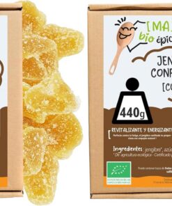[MA] BIO EPICERIE | Jengibre confitado BIO en cubitos | 440g | Certificado ecológico | Suelto en confección | 100% natural | Fruta confitada | Jengibre deshidratado natural (Paquete de 2)