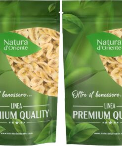 Natura d'Oriente Chips de Plátano Deshidratado 500 g (Paquete de 2)