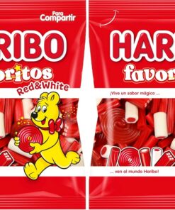Haribo Favoritos Red&White, 1 x 150 g (Paquete de 2)