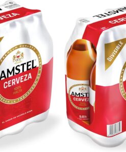Amstel Cerveza Lager Pack Botella, 6 x 1L (Paquete de 2)