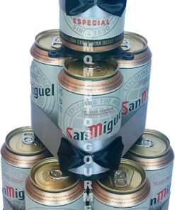 Regalo Gourmet. Tarta de latas de cerveza San Miguel especial