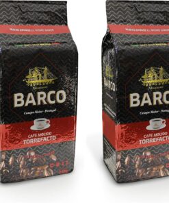 Barco Torrefacto - Café Molido - Sabor Pronunciado y Aromático - Café Molido y Azúcar Caramelizado - 250 g (Paquete de 2)