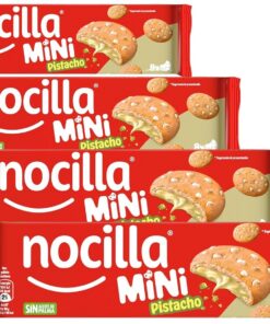 Nocilla Mini Galletas de Pistacho, 64 Gramos, 8 Unidades (Paquete de 4)
