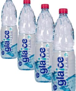 Glaice - Agua Alcalina ionizada, Sabor limpio, Textura aterciopelada, sistema de bio-reacción 100% mineral,1,25 Litros (Paquete de 4)
