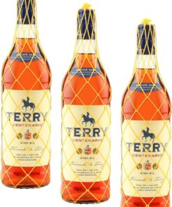 Terry Centenario Bebida Espirituosa, 1000ml (Paquete de 3)