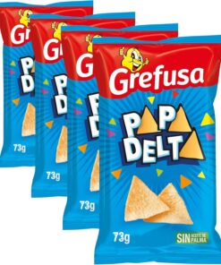 Grefusa Papadelta Original, sabor Jamón, 73g (Paquete de 4)