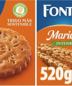 Fontaneda MarieLu Integral Galletas, 65% de Cereales, Fuente de Fibra, 520 g (Paquete de 2)