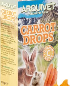 Arquivet Drops de Zanahoria - Snacks para roedores - 65 g