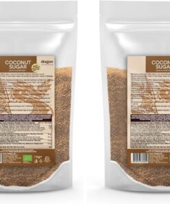 Dragon Superfoods Azúcar de Coco - 100% Orgánico, Bio, Vegano y Sin Gluten - 1kg (Paquete de 2)
