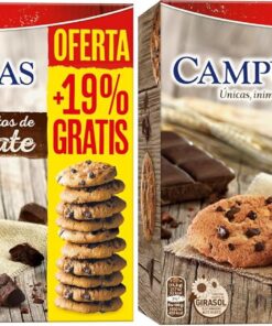 Campurrianas con Pepitas Chocolate 350g + 19% GRATIS (Paquete de 2)