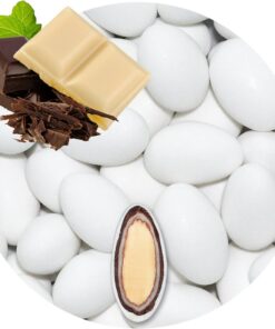 EinsSein 0,5kg Peladillas de Chocolate bautizo doble chocolate blanco mate peladilla almendra boda bautizos grageas comunion comunión niño baratas confeti Fiesta cumpleaños chocolate Evento