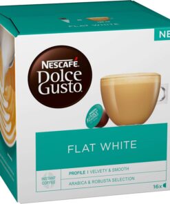 Nescafé DOLCE GUSTO Flat White Café con leche CAPSULA DE CAFÉ 16 CAPSULAS