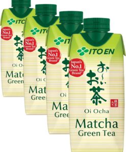 ITO EN Bebida refrescante de extracto de té verde con té matcha sin azúcares - 1 x 330 ml (Paquete de 4)