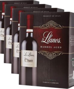 Señorío de los Llanos Tempranillo - Vino Tinto - Bag in Box de 3000 ml (Paquete de 4)