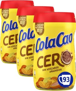 ColaCao, Cacao Natural, 0% Azúcares Añadidos - 700g (Paquete de 3)