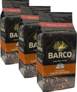 Barco Natural - Café Molido - Gran intensidad - Tueste Natural - Sabor Pronunciado y Aromático - 250 g (Paquete de 3)