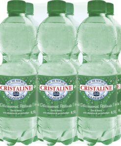 Cristaline – Agua de manantial espumoso – 6 x 50 cl