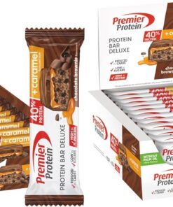 Premier Protein - Protein Bar Deluxe 40% - Chocolate Brownie - 12x50g - bajo en azúcar – baja en carbohidratos – sin aceite de palma (Paquete de 2)