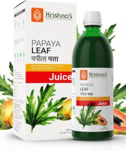 Krishna's Herbal & Ayurveda Jugo de hojas de papaya, 500 ml (1 unidad)