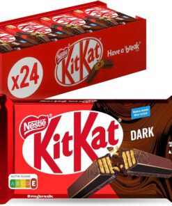 Kit Kat NESTLÉ Barritas de chocolate negro, pack 24x41.5g