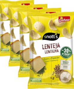 Snack de Lenteja, queso y especias 90gr (Paquete de 4)