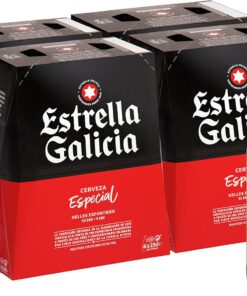 Estrella Galicia - Especial, Cerveza Lager, 24 Botellas x 25 cl | Maltas Pilsen y Tostada, Lúpulos Nugget y Perle, Aroma Floral, Final Amargo, 5,5% Volumen de Alcohol