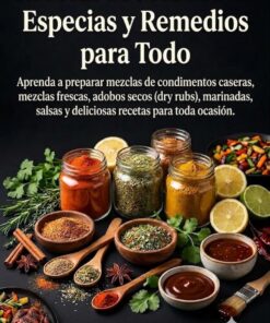 Recetas de Mezclas de Especias y Remedios para Todo: Aprenda a preparar mezclas de condimentos caseras, mezclas frescas, adobos secos (dry rubs), marinadas, ... y deliciosas recetas para toda ocasión.