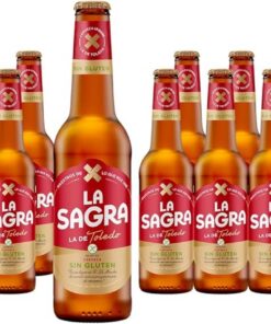 La Sagra Sin Gluten - Alc. 5,0% Vol - Caja de 12 botellas de 330 ml - Total: 3960 ml (Paquete de 2)