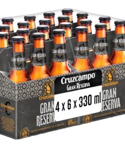 Cruzcampo Gran Reserva Cerveza - Caja de 24 Botellas x 330 ml - Total: 7.92 L