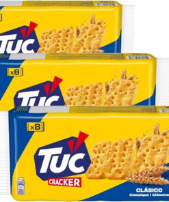 TUC Break Galletas Saladas 8 Bolsitas, 250g (Paquete de 3)