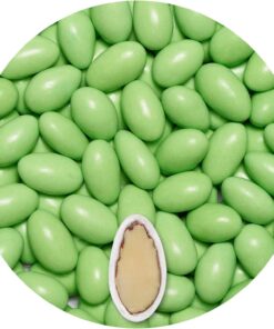 EinsSein 0,5kg Peladillas de almendras bautizo Colorato verde claro brillante peladilla almendra boda bautizos grageas comunion comunión niño baratas confeti Fiesta cumpleaños chocolate Evento