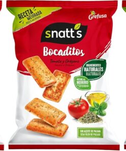 Snatt's Bocaditos con Tomate y Oregano, 110g (Paquete de 3)