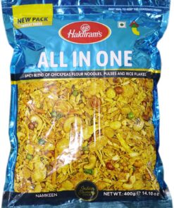 Haldiram's All in One mezcla especiada de pasta, legumbres y copos de arroz 200g