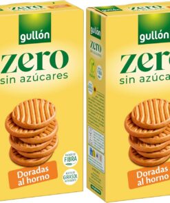 Gullón Galleta Dorada al Horno, sin Azúcar, 330g (Paquete de 2)