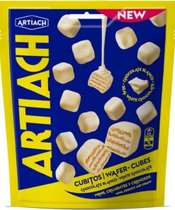 Artiach Wafer Mini Cubes Chocolate Blanco 110g