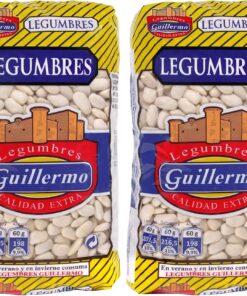 Guillermo | Alubia Blanca riñón - Paquete 1kg. | 100% ecológico | Calidad Extra | Gran fuente de proteínas vegetales, hidratos de carbono, minerales y vitaminas (Paquete de 2)