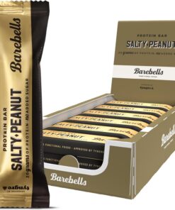 Barebells - Barritas Proteína - 20g Protein x Bar - Baja en azúcar y Calorías - Sin Aceite de Palma - Salty Peanut (12 Barritas x 55g)